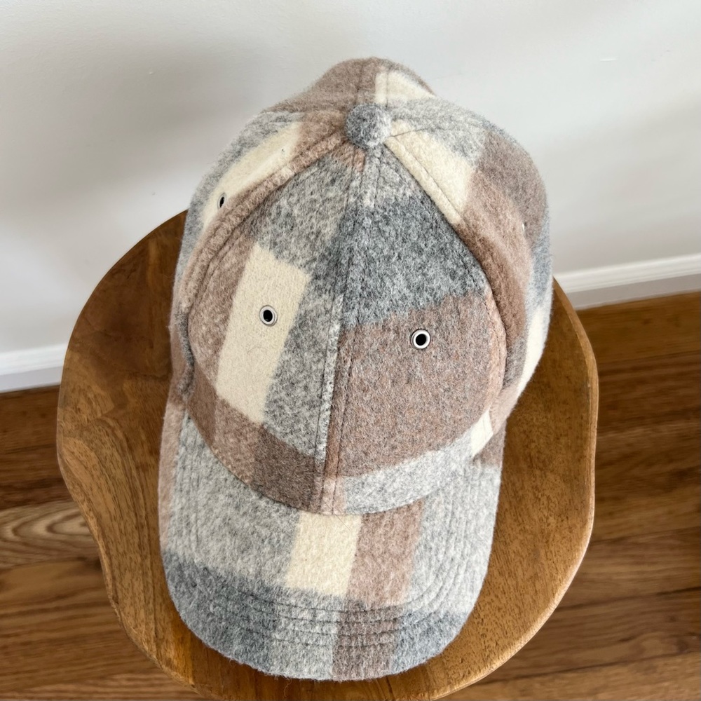 World Market Checkered Baseball Cap
